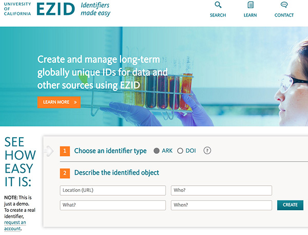 EZID Identifiers made easy