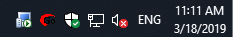 English language icon in Windows