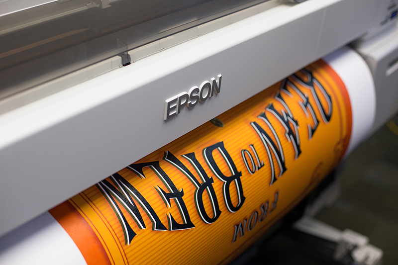 Poster printer printing