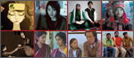 Grid of stills from Asian films/documentaries