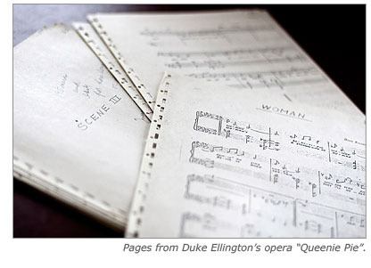 Pages from Duke Elington's opera Queenie Pie