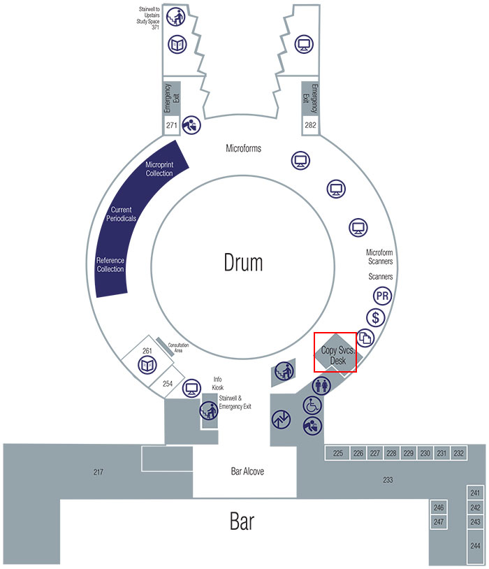 Ask Us Desk Map