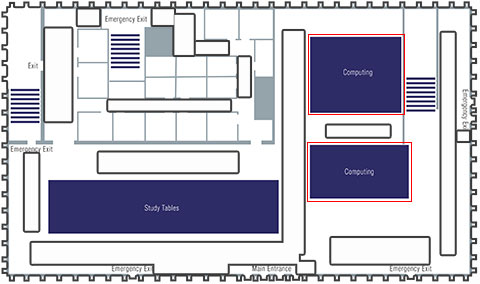 Floor Plan Gateway Study Center Floor 1