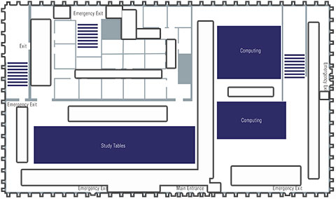 Map of Gateway Study Center