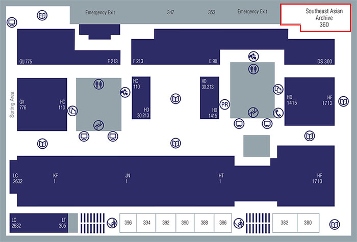 Southeast Asian Archive Map