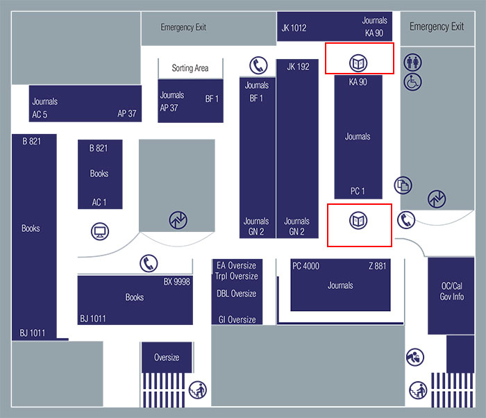 Langson Library Study Map