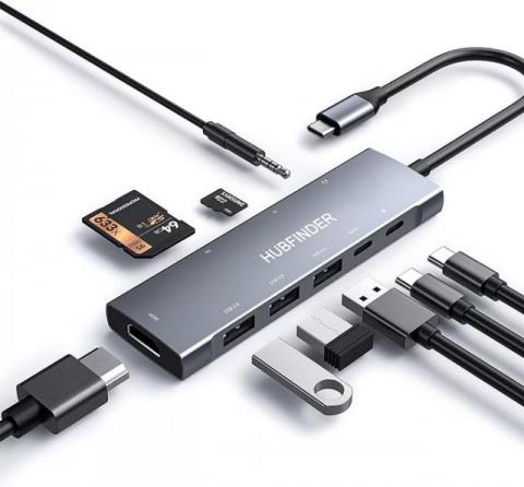 Hubfinder 9 in 1 USB C Hub